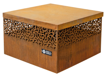 Preview: FEU DU JARDIN Gartenfeuer CARRE 750 Rostoptik